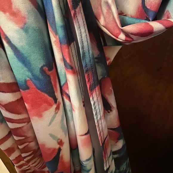 Ashley Stewart Tie dyed dress with one side slit. Size 22/24. Pretty and comfy! - Picture 3 of 6